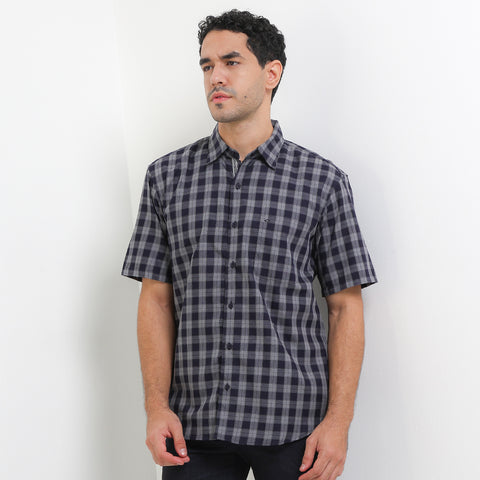 Cardinal Kemeja Lengan Pendek Slim Fit Pria F2772P02F