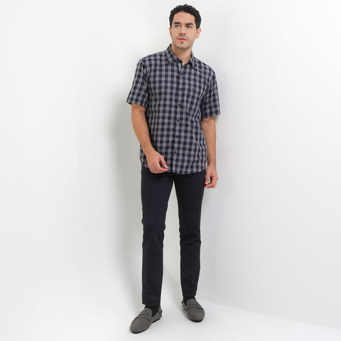 Cardinal Kemeja Lengan Pendek Slim Fit Pria F2772P02F
