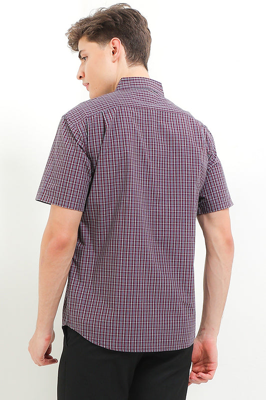 Cardinal Kemeja Lengan Pendek Slim Fit Pria F2773P11F