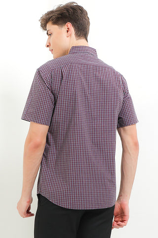 Cardinal Kemeja Lengan Pendek Slim Fit Pria F2773P11F