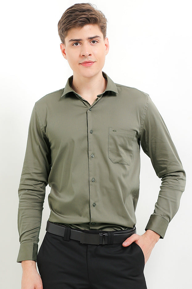 Cardinal Kemeja Lengan Panjang Slim Fit Pria F2776J06A