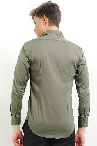 Cardinal Kemeja Lengan Panjang Slim Fit Pria F2776J06A