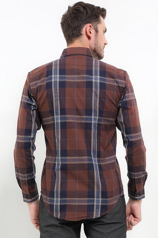 Cardinal Kemeja Lengan Panjang Slim Fit Pria F2782J03B
