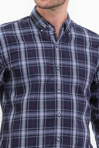 Cardinal Kemeja Lengan Panjang Slim Fit Pria F2783J02F