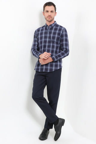 Cardinal Kemeja Lengan Panjang Slim Fit Pria F2783J02F