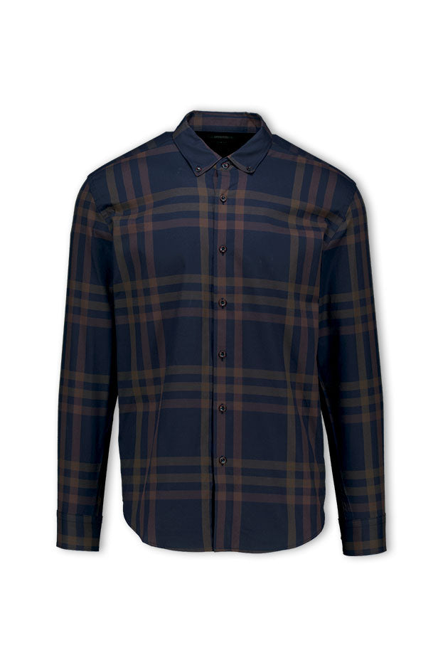 Cardinal Kemeja Lengan Panjang Slim Fit Pria F2793J02H