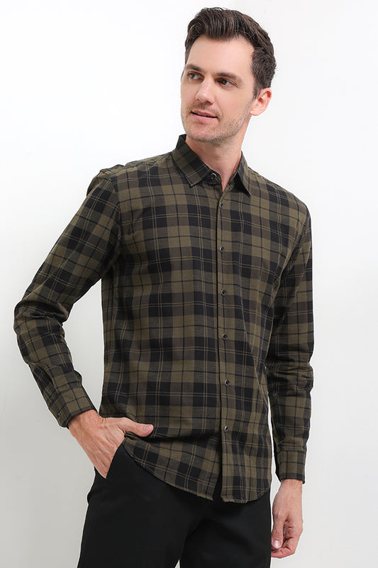 Cardinal Kemeja Lengan Panjang Slim Fit Pria F2796J06E
