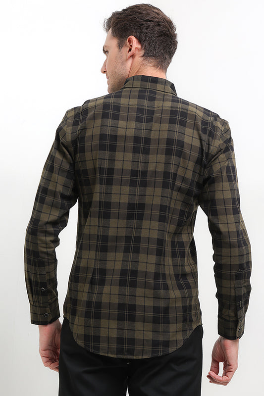 Cardinal Kemeja Lengan Panjang Slim Fit Pria F2796J06E