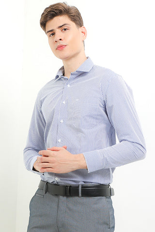 Cardinal Kemeja Lengan Panjang Slim Fit Pria F2800J02H