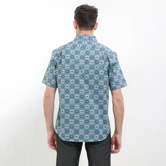 Cardinal Kemeja Lengan Pendek Slim Fit Pria F2810P02C
