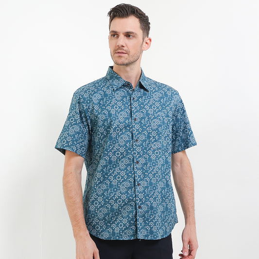 Cardinal Kemeja Lengan Pendek Slim Fit Pria F2811P02H