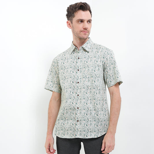 Cardinal Kemeja Lengan Pendek Slim Fit Pria F2813P05A