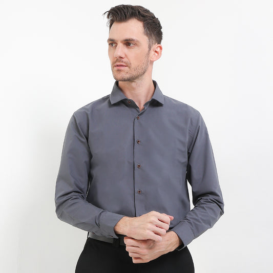 Cardinal Kemeja Lengan Panjang Slim Fit Pria F2816J04B