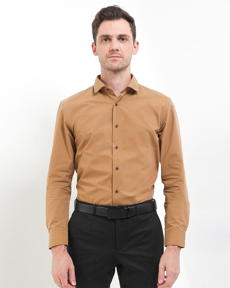 Cardinal Kemeja Lengan Panjang Slim Fit Pria F2817J03E