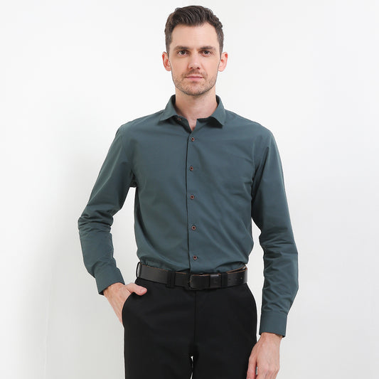 Cardinal Kemeja Lengan Panjang Slim Fit Pria F2819J06C