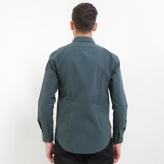 Cardinal Kemeja Lengan Panjang Slim Fit Pria F2819J06C