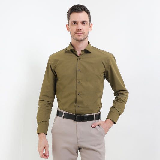 Cardinal Kemeja Lengan Panjang Slim Fit Pria F2821J03F