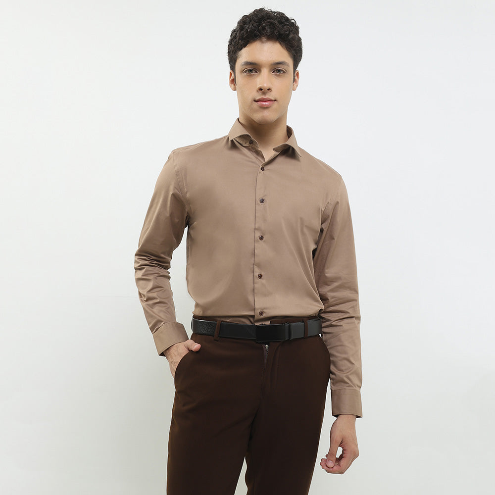 Cardinal Kemeja Lengan Panjang Slim Fit Pria F2826J12A