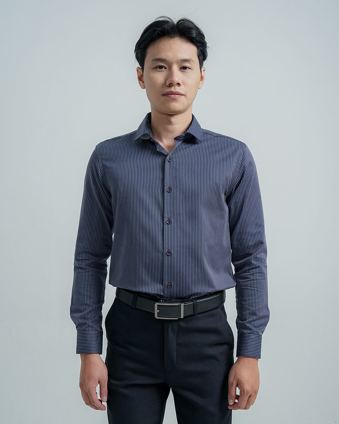 Cardinal Kemeja Lengan Panjang Slim Fit Pria F2831J02H