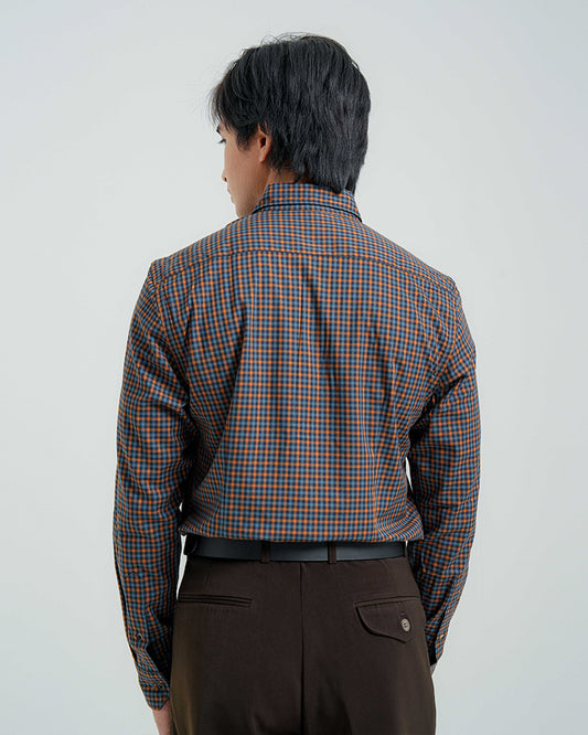 Cardinal Kemeja Lengan Panjang Slim Fit Pria F2837J03B