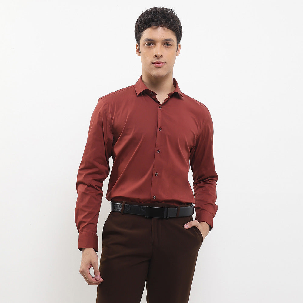 Cardinal Kemeja Lengan Panjang Slim Fit Pria F2841J11I