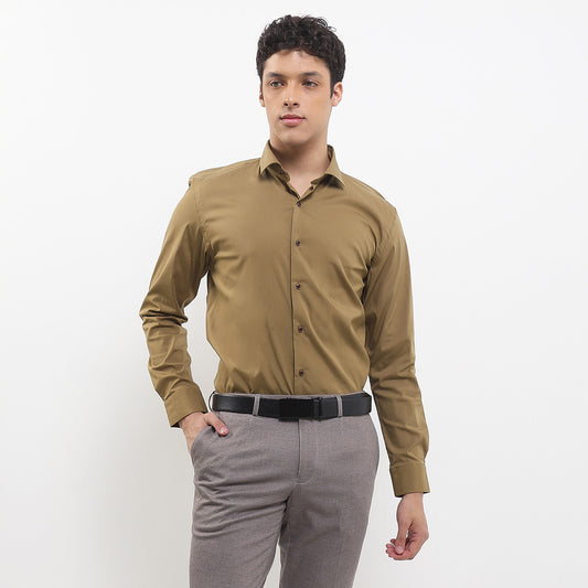 Cardinal Kemeja Lengan Panjang Slim Fit Pria F2856J12B