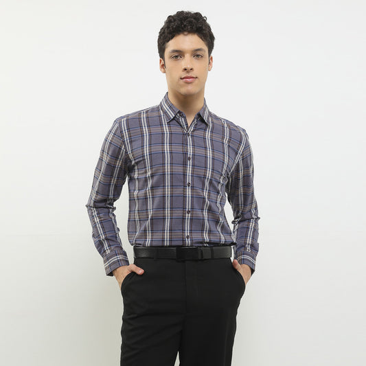 Cardinal Kemeja Lengan Panjang Slim Fit Pria F2864J04D