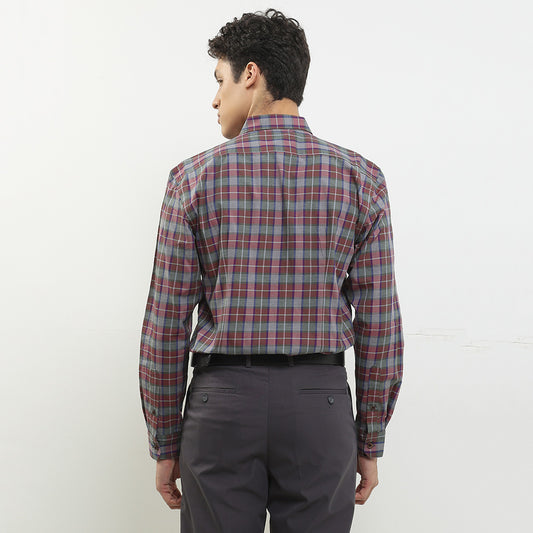 Cardinal Kemeja Lengan Panjang Slim Fit Pria F2867J04B