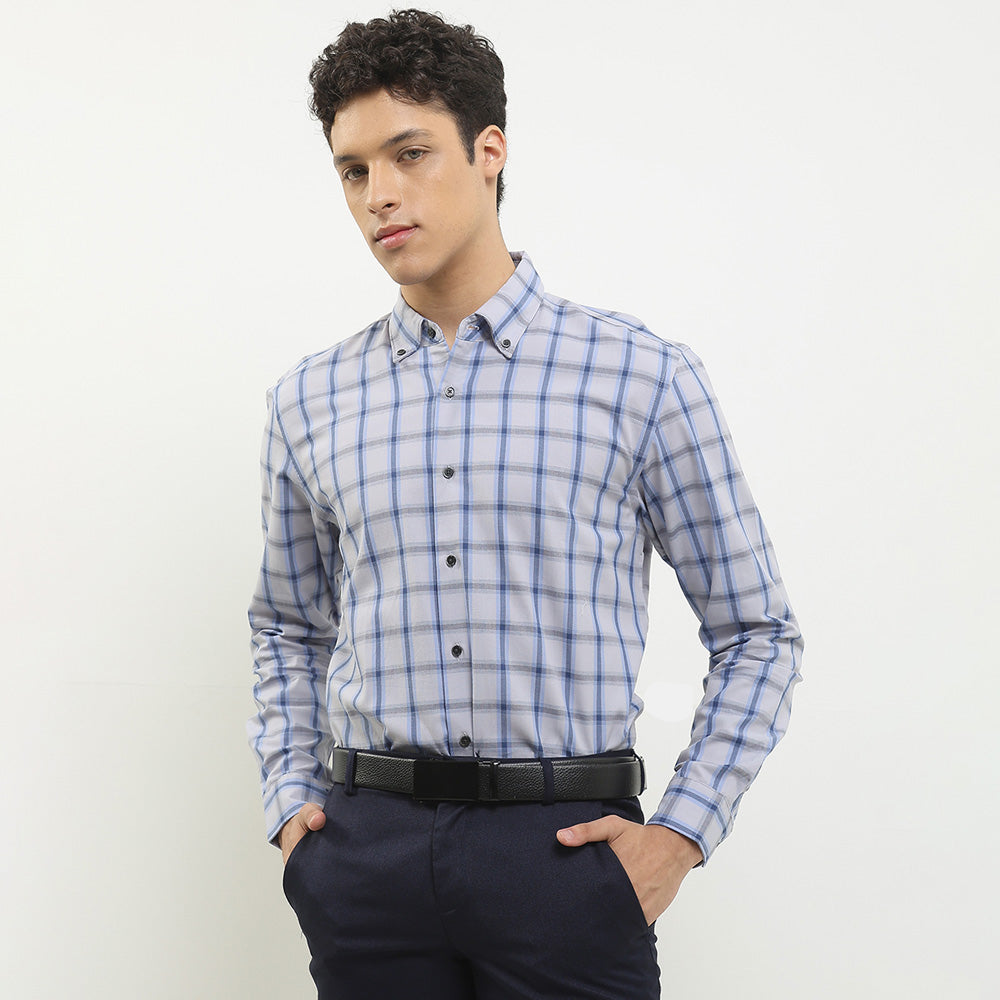 Cardinal Kemeja Lengan Panjang Slim Fit Pria F2868J04C