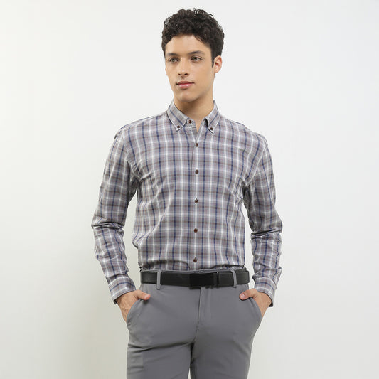 Cardinal Kemeja Lengan Panjang Slim Fit Pria F2869J04C