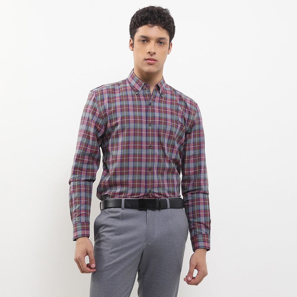 Cardinal Kemeja Lengan Panjang Slim Fit Pria F2872J04B