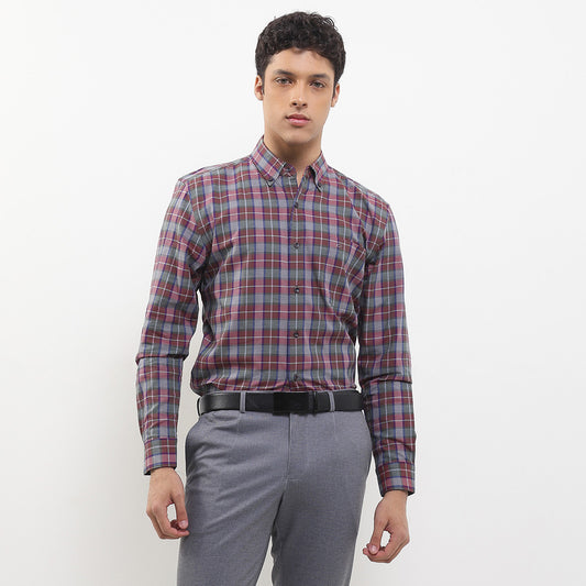 Cardinal Kemeja Lengan Panjang Slim Fit Pria F2872J04B