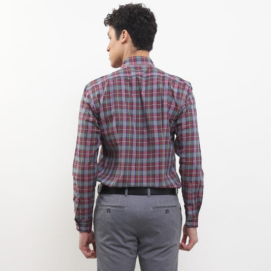 Cardinal Kemeja Lengan Panjang Slim Fit Pria F2872J04B