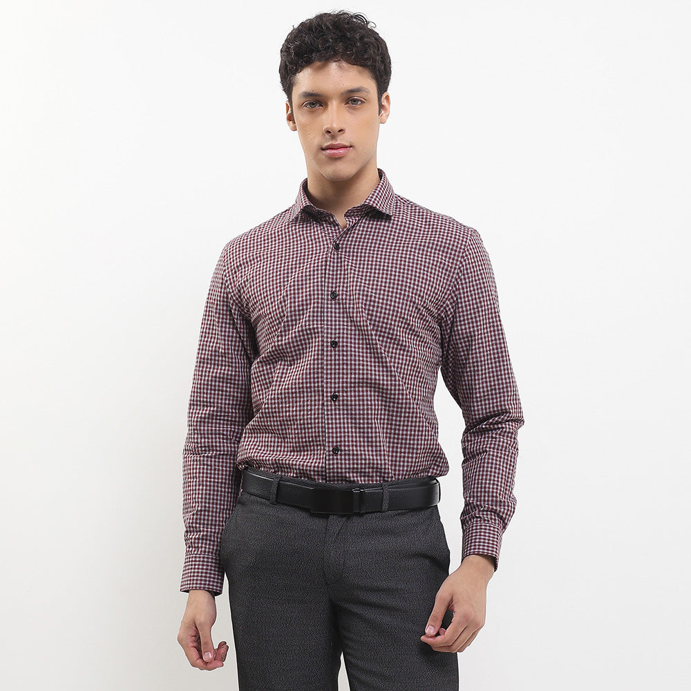 Cardinal Kemeja Lengan Panjang Slim Fit Pria F2884J11F