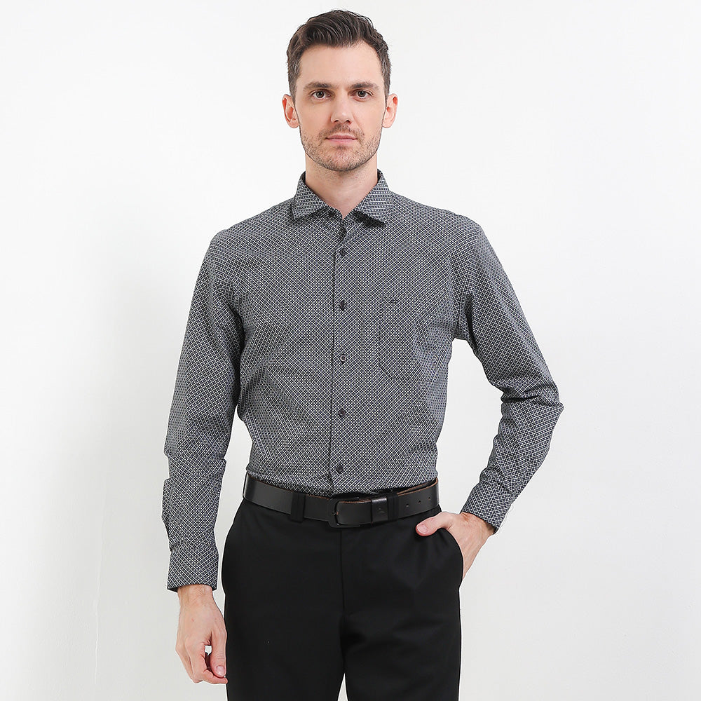 Cardinal Kemeja Lengan Panjang Slim Fit Pria F6139J01D
