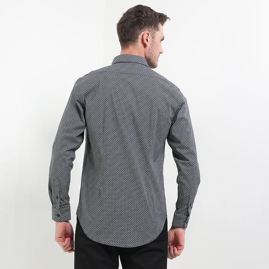 Cardinal Kemeja Lengan Panjang Slim Fit Pria F6139J01D