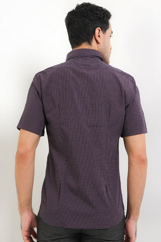 Cardinal Kemeja Lengan Pendek Slim Fit Pria F6140P02H