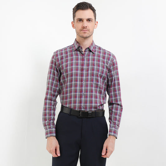 Cardinal Kemeja Lengan Panjang Slim Fit Pria F6157J04B
