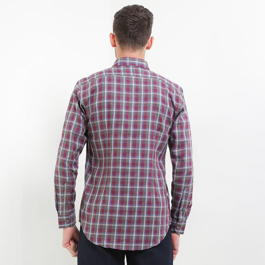Cardinal Kemeja Lengan Panjang Slim Fit Pria F6157J04B