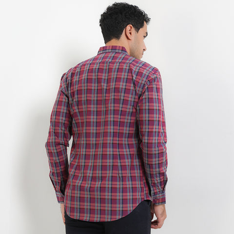 Cardinal Kemeja Lengan Panjang Slim Fit Pria F6161J11F