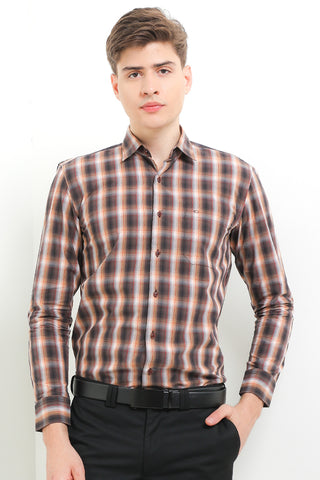 Cardinal Kemeja Lengan Panjang Slim Fit Pria F6163J03B