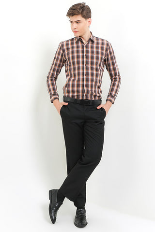 Cardinal Kemeja Lengan Panjang Slim Fit Pria F6163J03B