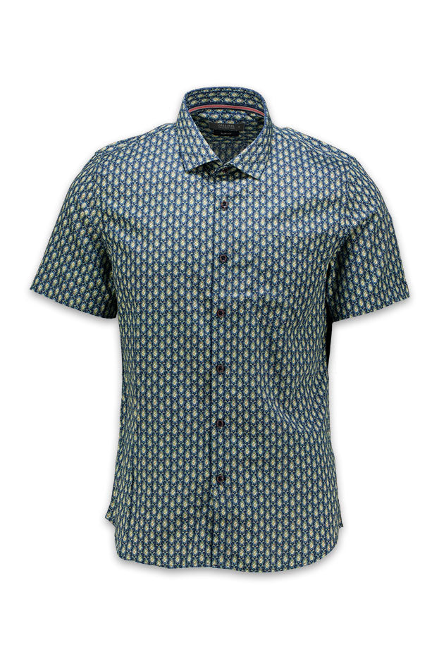 Cardinal Kemeja Lengan Pendek Slim Fit Pria F7089P02H