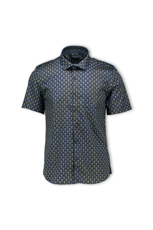 Cardinal Kemeja Lengan Pendek Slim Fit Pria F7135P02H