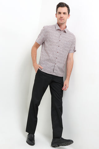 Cardinal Kemeja Lengan Pendek Slim Fit Pria F7271P11A