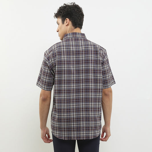 Cardinal Kemeja Lengan Pendek Slim Fit Pria F0002P03C