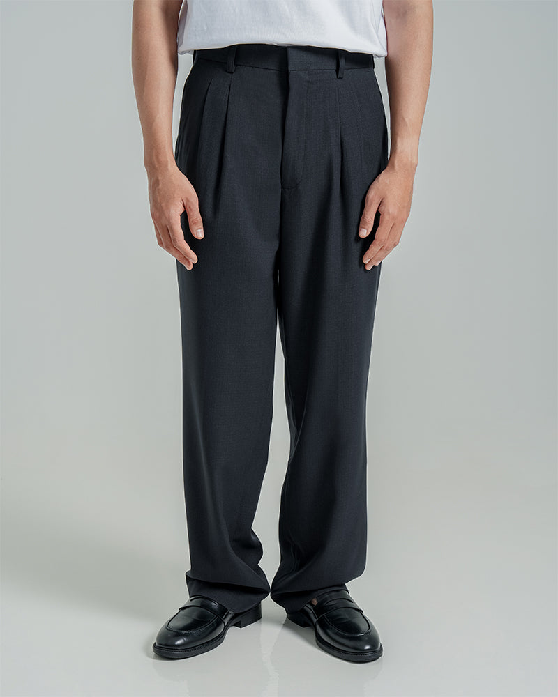 Cardinal Men's Semi-Baggy Formal Trousers F2122BK04A