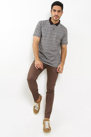 Celana Panjang Chinos Pria Skinny Cardinal F4048BK03B