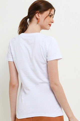T-Shirt Wanita Slim Fit Cardinal G0438P08A