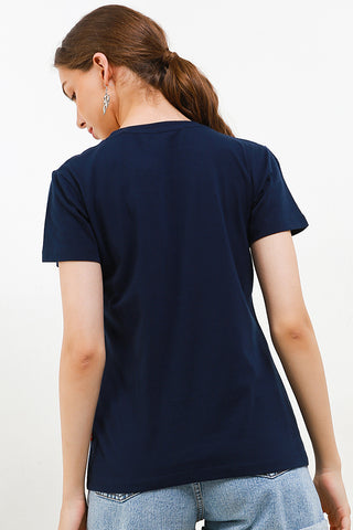 T-Shirt Slim Fit Wanita Cardinal G0485P02H